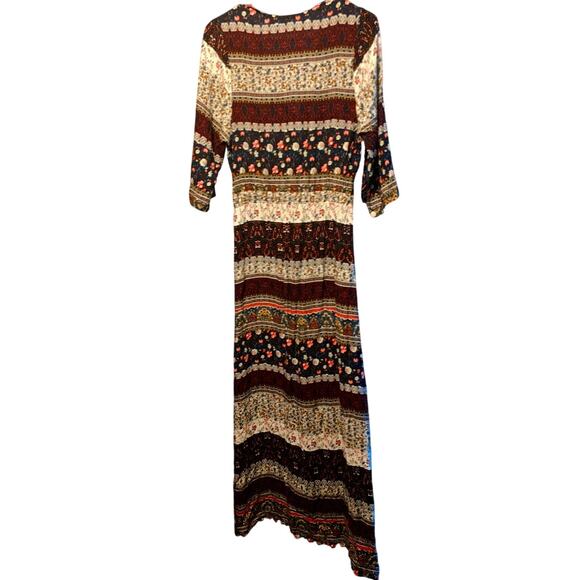 R. Vivimos floral panel button front maxi dress nwot - Picture 2 of 6